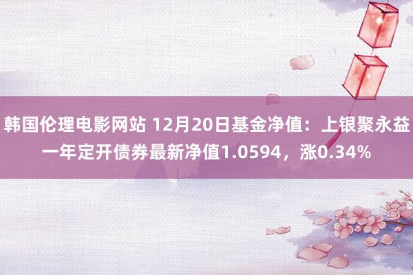 韩国伦理电影网站 12月20日基金净值：上银聚永益一年定开债券最新净值1.0594，涨0.34%