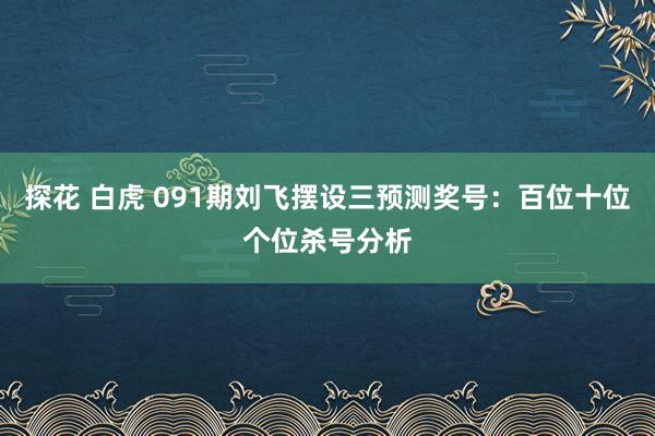 探花 白虎 091期刘飞摆设三预测奖号：百位十位个位杀号分析
